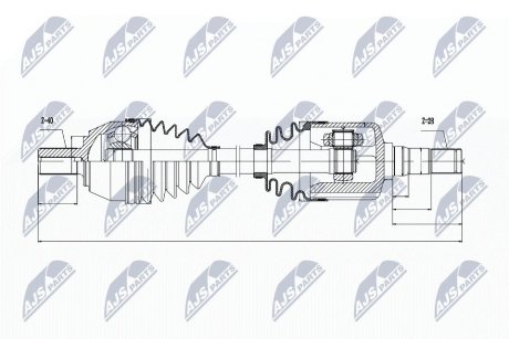 Полуось NTY NPW-VV-036 (фото 1)