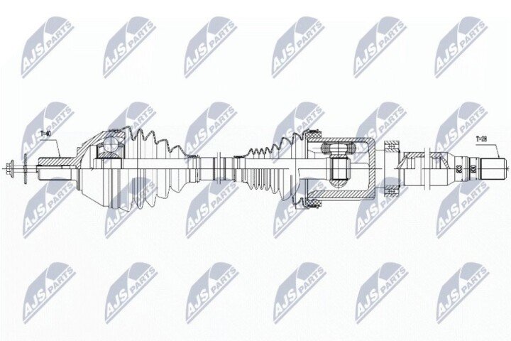 Піввісь NTY NPW-VV-042 (фото 1)