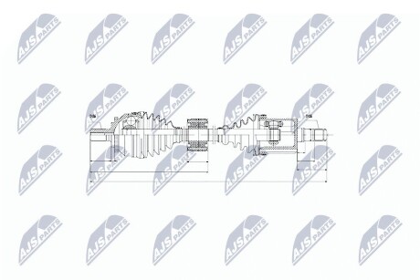 Піввісь NTY NPW-VV-043