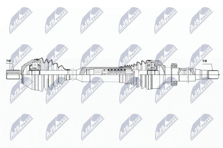 Полуось NTY NPW-VV-051 (фото 1)