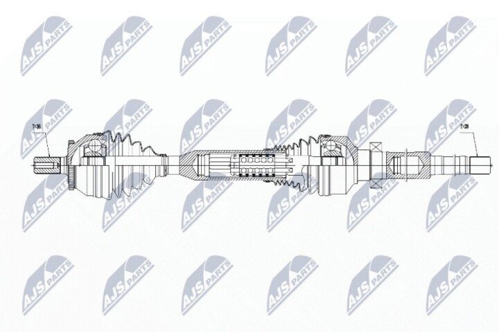 Піввісь NTY NPW-VV-053 (фото 1)