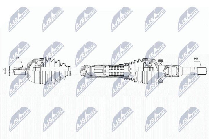 Полуось NTY NPW-VV-056 (фото 1)