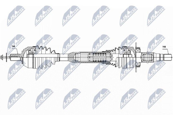 Полуось NTY NPW-VV-057 (фото 1)