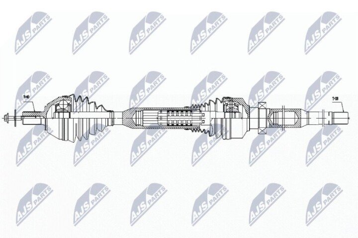 Полуось NTY NPW-VV-058 (фото 1)