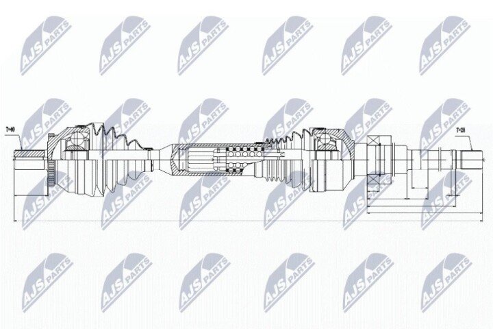 Піввісь NTY NPW-VV-064 (фото 1)