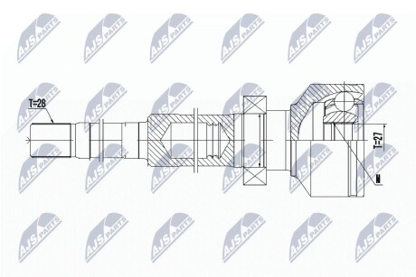 Шарнір рівних кутових швидкостей NTY NPW-VV-099