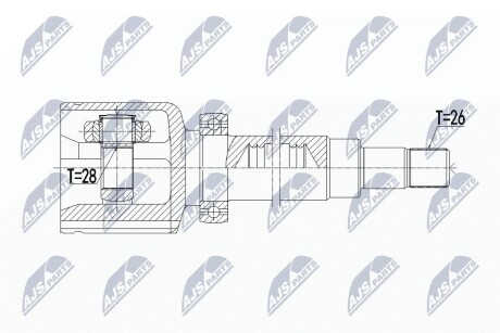 Шарнір рівних кутових швидкостей NTY NPW-VV-108