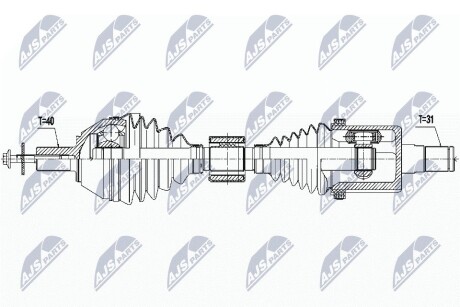 Піввісь NTY NPW-VV-115