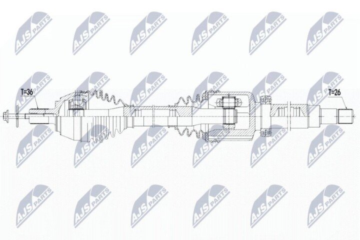 Піввісь NTY NPW-VV-125 (фото 1)