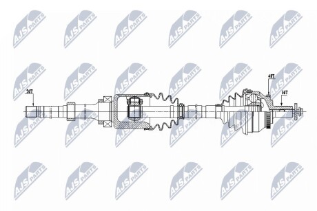 Полуось NTY NPW-VV-129 (фото 1)