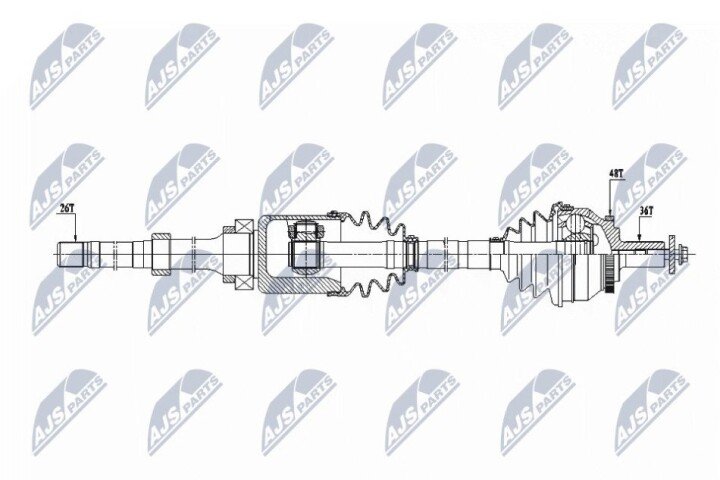 Піввісь NTY NPW-VV-129 (фото 1)