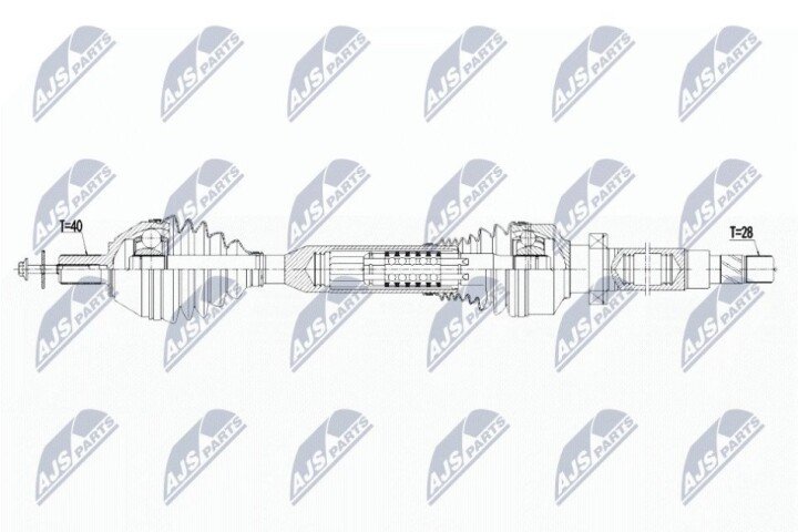 Піввісь NTY NPW-VV-136 (фото 1)