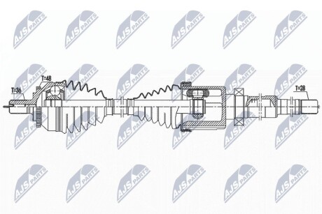 Піввісь NTY NPW-VV-142