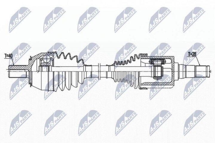 Піввісь NTY NPW-VV-143 (фото 1)