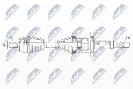 Піввісь NTY NPW-VV-145