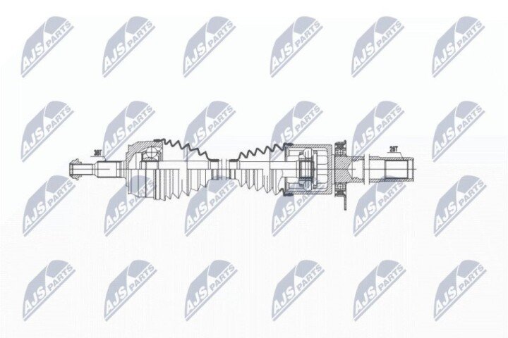 Полуось NTY NPW-VW-035 (фото 1)