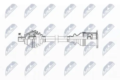 ПІВВІСЬ | VW GOLF V/VI 1.9/2.0TDI 03-, PASSAT 1.9TD, 2.0TDI, 3.2FSI 05-, CADDY 04-, TOURAN 03-, JETTA 05-, CC 11-, SKODA OCTAVIA 1.9/2.0TDI 04, SUPERB 2.0TDI 08-, AUDI A3 1.9/2.0TDI 03- /ЛІВ NTY NPW-VW-039