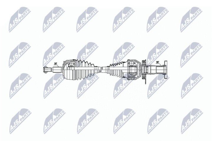 Полуось NTY NPW-VW-047 (фото 1)