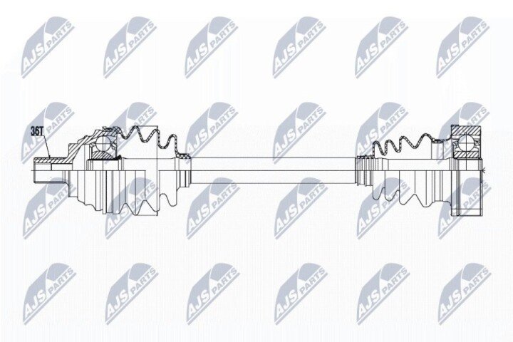 Піввісь NTY NPW-VW-057 (фото 1)