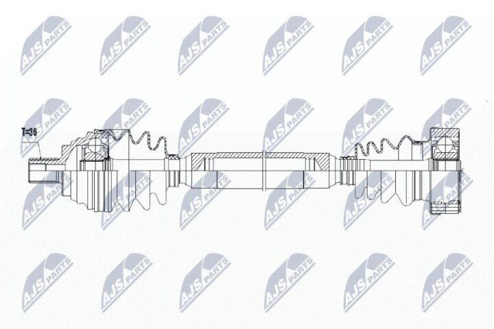 Полуось NTY NPW-VW-058 (фото 1)