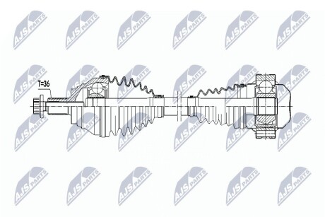 Піввісь NTY NPW-VW-063 (фото 1)