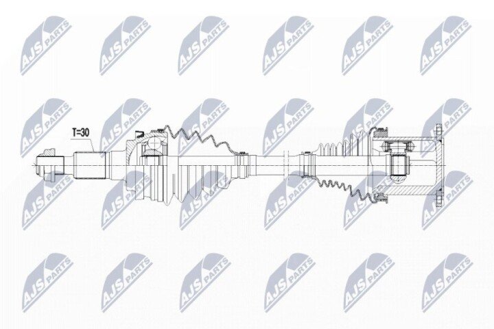 Полуось NTY NPW-VW-065 (фото 1)