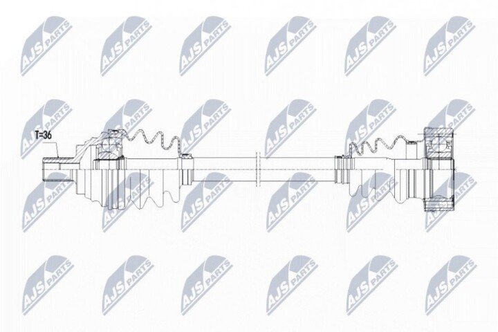 Піввісь NTY NPW-VW-067 (фото 1)