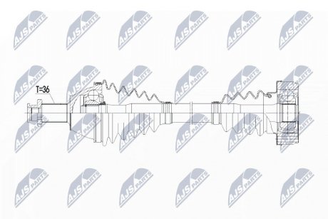 Полуось NTY NPW-VW-069