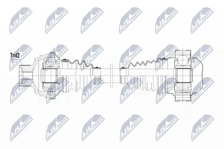 Полуось NTY NPW-VW-079 (фото 1)