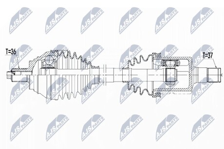 Полуось NTY NPW-VW-081