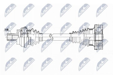 Полуось NTY NPW-VW-087 (фото 1)