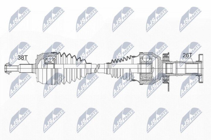 Піввісь NTY NPW-VW-103 (фото 1)