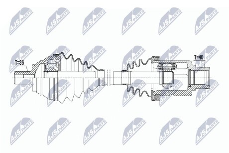 Полуось NTY NPW-VW-127