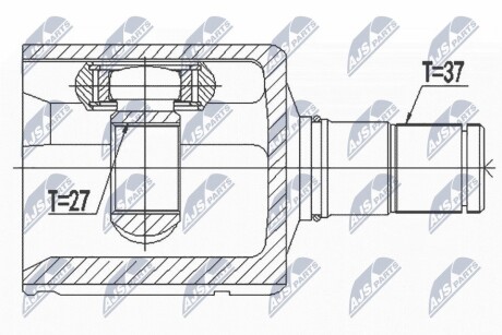 Шарнір рівних кутових швидкостей NTY NPW-VW-128