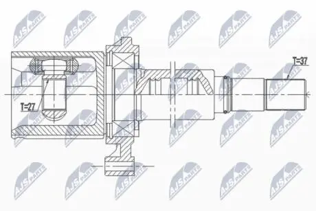 Шарнир равных угловых скоростей NTY NPW-VW-130