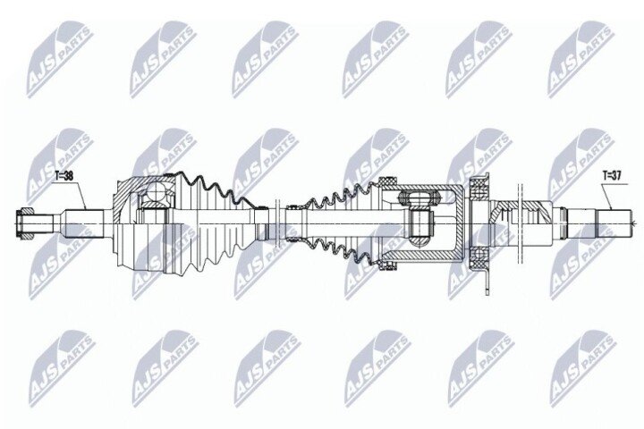 Полуось NTY NPW-VW-131 (фото 1)