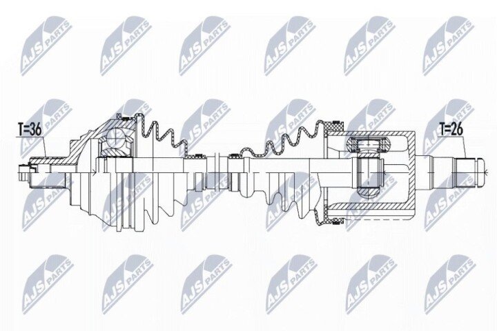 Піввісь NTY NPW-VW-133 (фото 1)