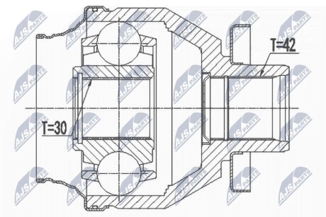 Шарнір рівних кутових швидкостей NTY NPW-VW-138