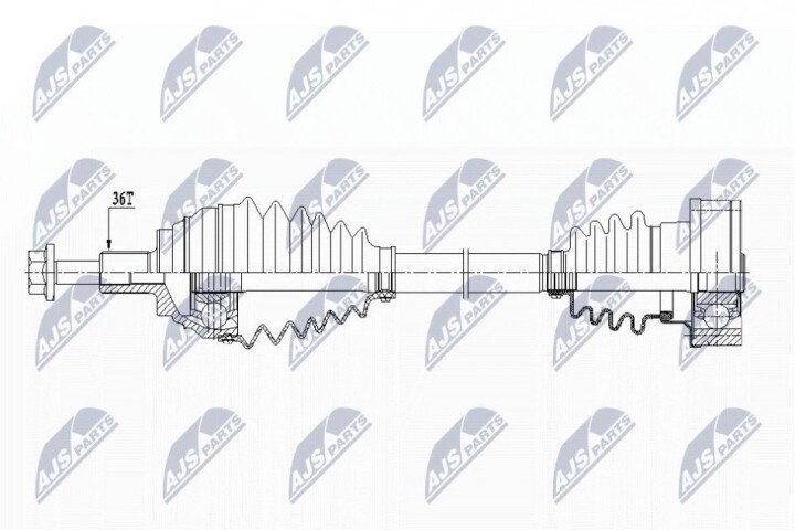 Піввісь NTY NPW-VW-151 (фото 1)