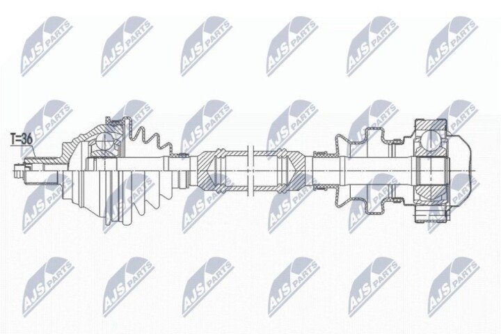 Піввісь NTY NPW-VW-164 (фото 1)