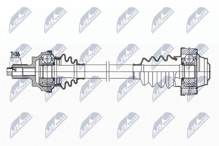 Піввісь NTY NPW-VW-169 (фото 1)