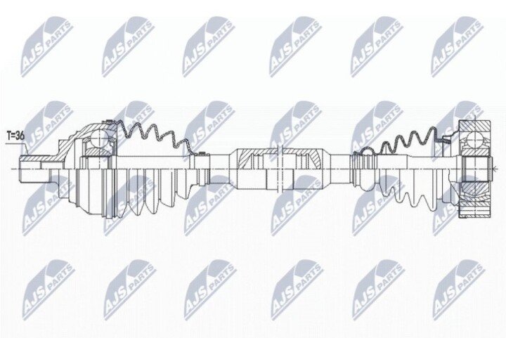 Полуось NTY NPW-VW-181 (фото 1)