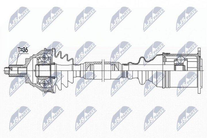 Піввісь NTY NPW-VW-185 (фото 1)