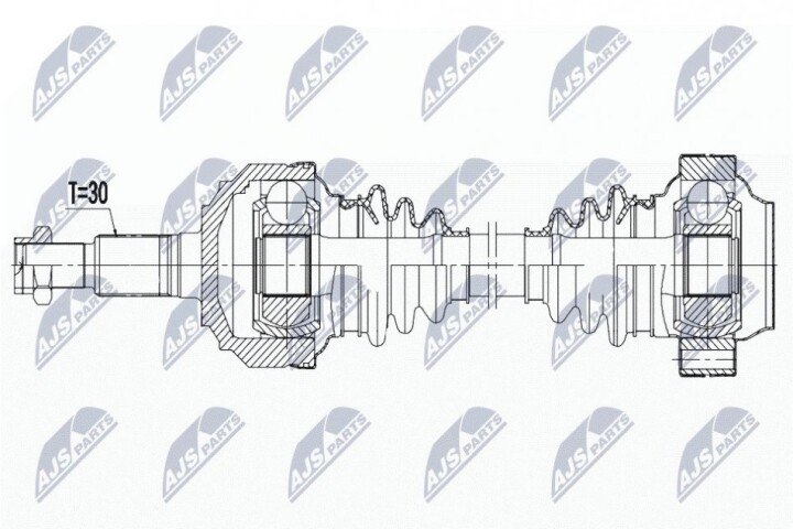 Полуось NTY NPW-VW-188 (фото 1)