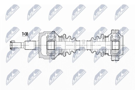 Полуось NTY NPW-VW-189 (фото 1)