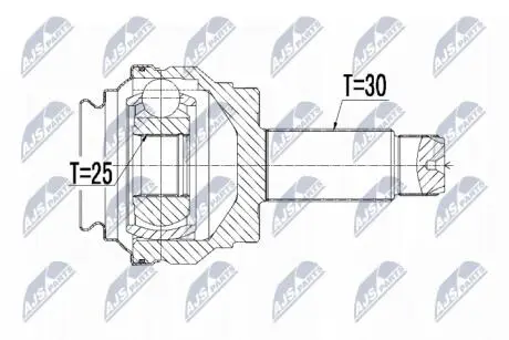 Шарнир равных угловых скоростей NTY NPZ-BM-014