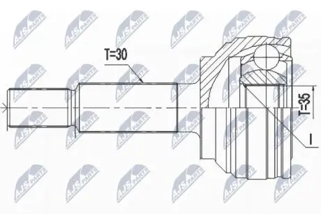 Шарнир равных угловых скоростей NTY NPZ-CH-034