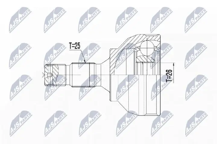 Шарнир равных угловых скоростей NTY NPZ-CT-022 (фото 1)