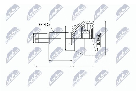 Шарнир равных угловых скоростей NTY NPZ-FR-006