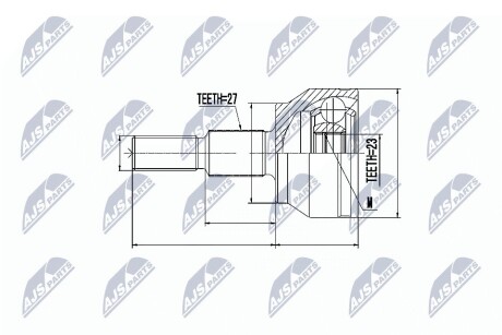 Шарнир равных угловых скоростей NTY NPZ-FR-049